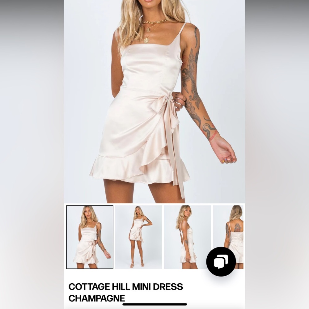Cottage Hill Princess Polly Wrap Dress in Champagne
